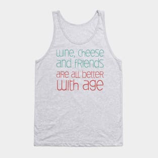 Wine Cheese Friends Tank Top